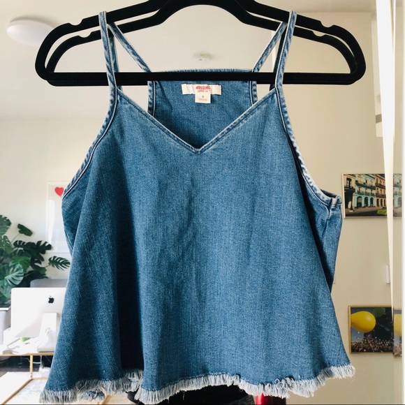 Mossimo Supply Co. Tops - Mossimo Denim V neck Tank Top